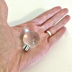 5 Clear Knobs Pulls Handles for Cabinet or Drawers